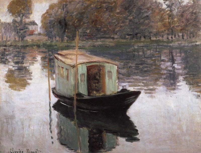 Claude Monet The Studio boat china oil painting image